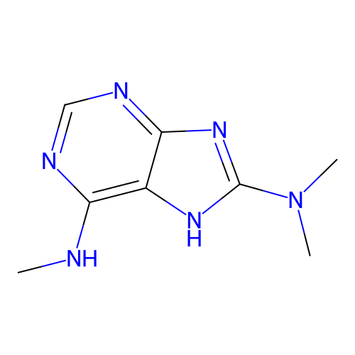 6-N,8-N,8-N-trimethyl-7H-purine-6,8-diamine structure