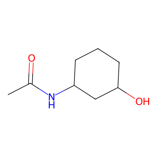 N-(3-hydroxycyclohexyl)acetamide structure
