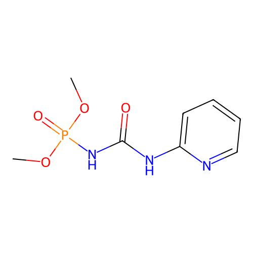 Dimethyl pyridin-2-ylcarbamoylphosphoramidate structure