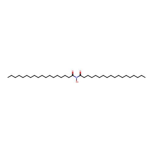 Octadecanamide, N-hydroxy-N-(1-oxooctadecyl)- structure