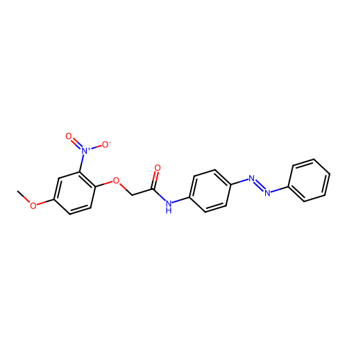 Acetamide, 2-(4-methoxy-2-nitrophenoxy)-N-[4-(2-phenyldiazenyl)phenyl]- structure
