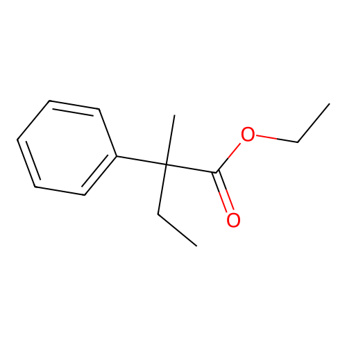 Ethyl 2-methyl-2-phenylbutanoate structure