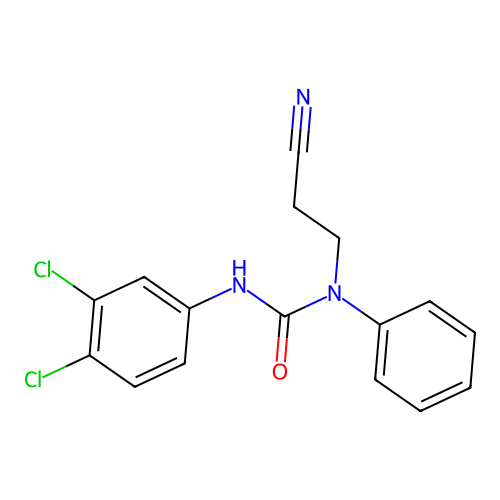 1-(2-Cyanoethyl)-3-(3,4-dichlorophenyl)-1-phenylurea structure