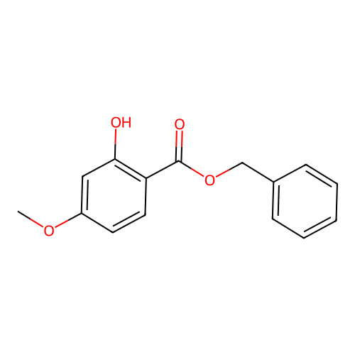 Benzyl 2-hydroxy-4-methoxybenzoate structure