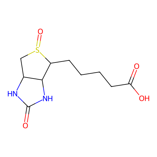 Biotin d-sulfoxide structure