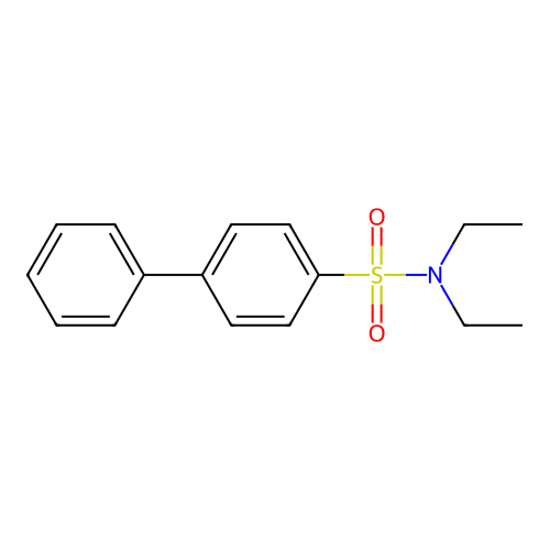 N,N-diethylbiphenyl-4-sulfonamide structure