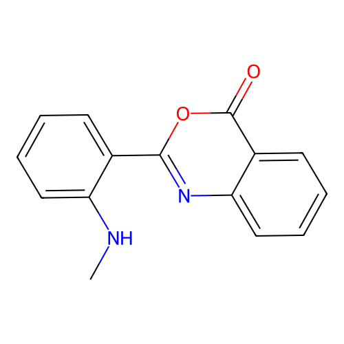 2-(2'-Methylaminophenyl)-4h-3,1-benzoxazine-4-one structure