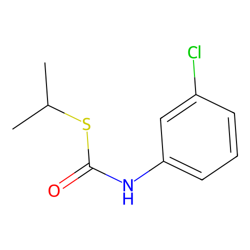 S-isopropyl 3-chlorophenylthiocarbamate structure