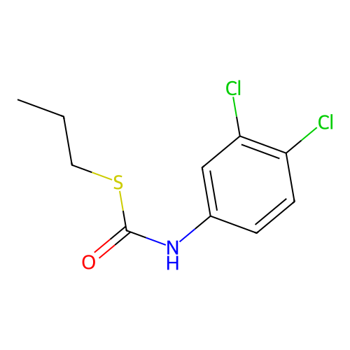 S-Propyl (3,4-dichlorophenyl)carbamothioate structure