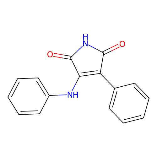3-phenyl-4-(phenylamino)-2,5-dihydro-1H-pyrrole-2,5-dione structure