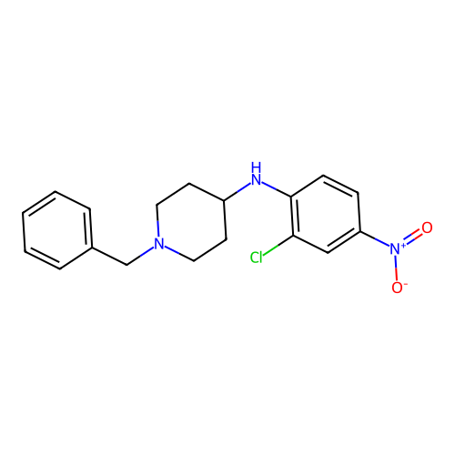 1-benzyl-N-(2-chloro-4-nitrophenyl)piperidin-4-amine structure