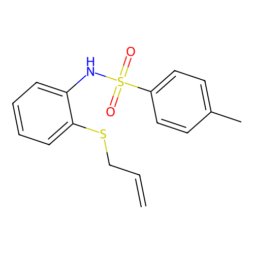 4-methyl-N-(2-prop-2-enylsulfanylphenyl)benzenesulfonamide structure
