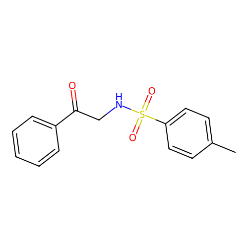 4-methyl-N-(2-oxo-2-phenylethyl)benzenesulfonamide structure