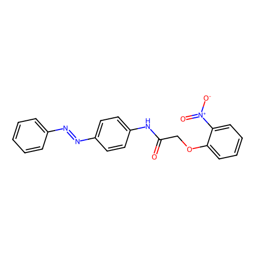 Acetamide, 2-(2-nitrophenoxy)-N-[4-(2-phenyldiazenyl)phenyl]- structure