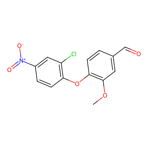 4-(2-Chloro-4-nitrophenoxy)-3-methoxybenzaldehyde structure
