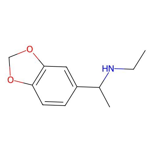 3,4-Methylenedioxyethylamphetamine structure