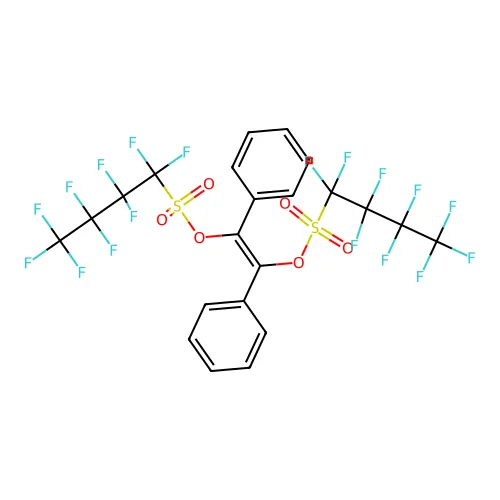[(E)-2-(1,1,2,2,3,3,4,4,4-九氟丁基硫烷基氧基)-1,2-二苯基乙烯基] 1,1,2,2,3,3,4,4,4-九氟丁烷-1-磺酸盐 structure