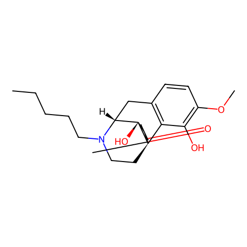 Morphinan-6-one, 4,14-dihydroxy-3-methoxy-17-pentyl- structure