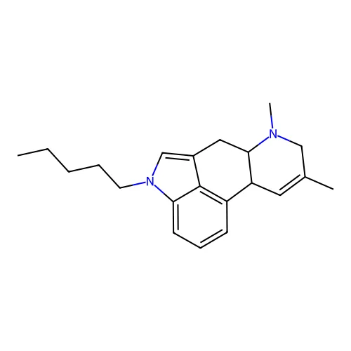 7,9-二甲基-4-戊基-6,6a,8,10a-四氢吲哚并[4,3-氟]喹啉 structure