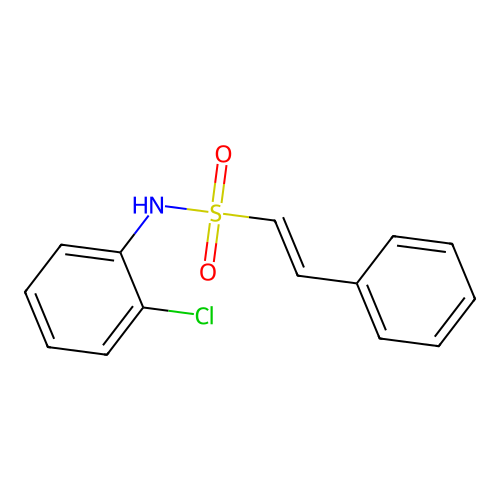 N-(2-chlorophenyl)-2-phenylethene-1-sulfonamide structure
