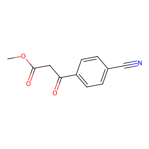 Methyl 3-(4-cyanophenyl)-3-oxopropanoate structure