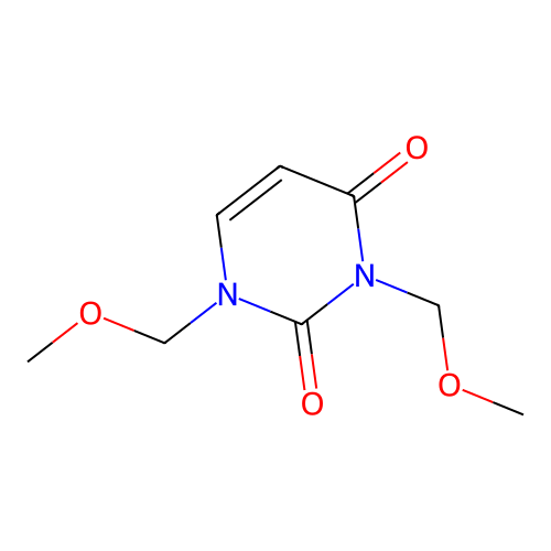 2,4(1H,3H)-Pyrimidinedione, 1,3-bis(methoxymethyl)- structure