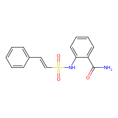 2-(2-Phenylethenesulfonamido)benzamide structure