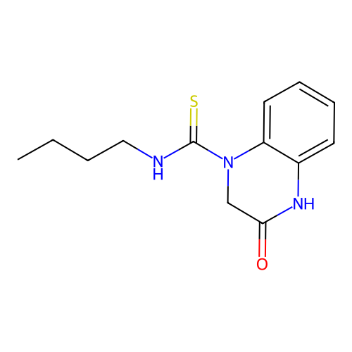n-Butyl-3-oxo-3,4-dihydroquinoxaline-1(2h)-carbothioamide structure