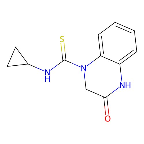 n-Cyclopropyl-3-oxo-3,4-dihydroquinoxaline-1(2h)-carbothioamide structure