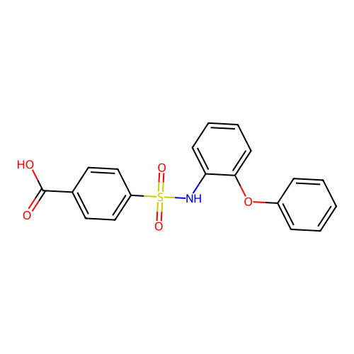 4-[(2-phenoxyphenyl)sulfamoyl]benzoic Acid structure