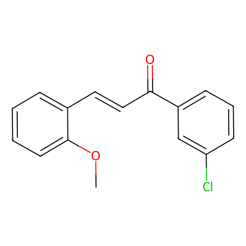 (2E)-1-(3-Chlorophenyl)-3-(2-methoxyphenyl)prop-2-en-1-one structure