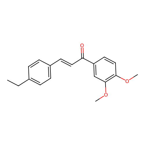 (2E)-1-(3,4-Dimethoxyphenyl)-3-(4-ethylphenyl)prop-2-en-1-one structure