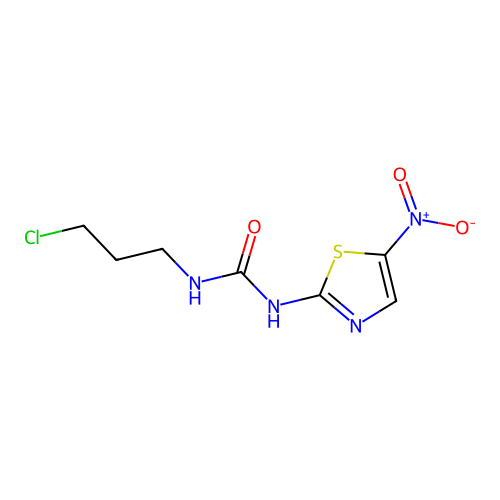 1-(3-Chloropropyl)-3-(5-nitro-1,3-thiazol-2-yl)urea structure