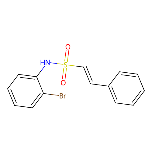 N-(2-bromophenyl)-2-phenylethene-1-sulfonamide structure