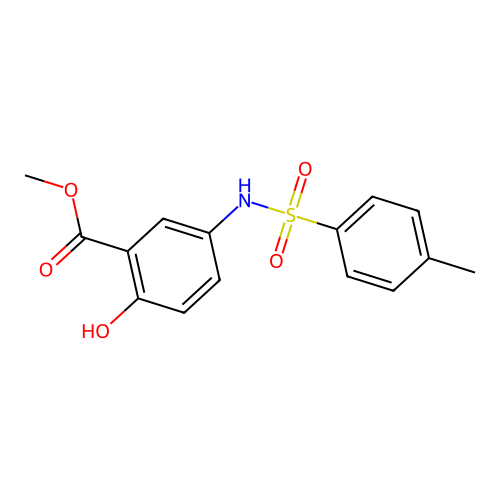 Methyl 2-hydroxy-5-{[(4-methylphenyl)sulfonyl]amino}benzoate structure
