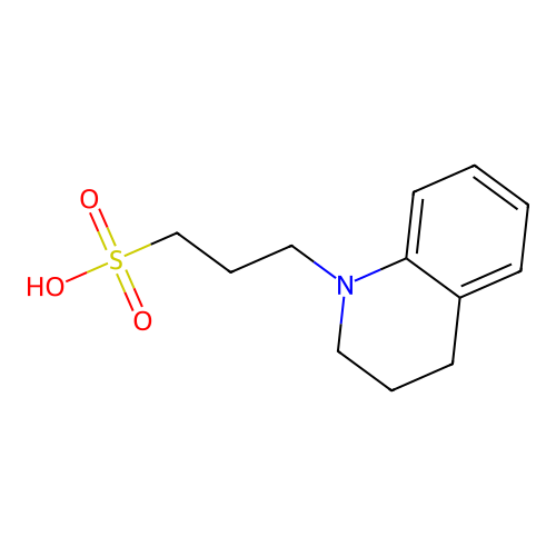 1,2,3,4-Tetrahydroquinoline-N-propanesulphonic acid structure