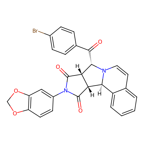 C28H19BrN2O5 structure