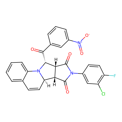 C27H17ClFN3O5 structure