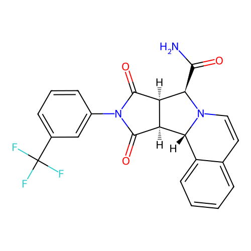 C22H16F3N3O3 structure