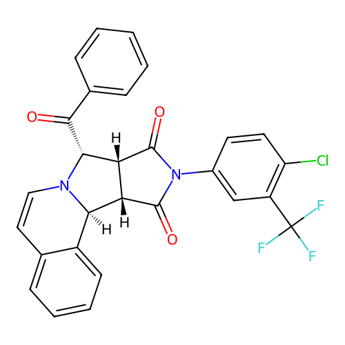C28H18ClF3N2O3 structure