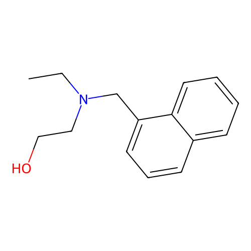 2-[Ethyl(naphthalen-1-ylmethyl)amino]ethanol structure