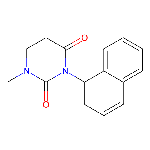 2,4(1H,3H)-Pyrimidinedione, dihydro-1-methyl-3-(1-naphthalenyl)- structure