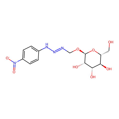 Mannopyranosylmethyl-4-nitrophenyltriazene structure