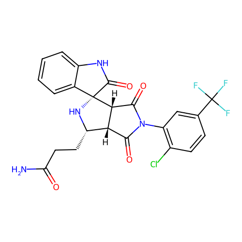 C23H18ClF3N4O4 structure