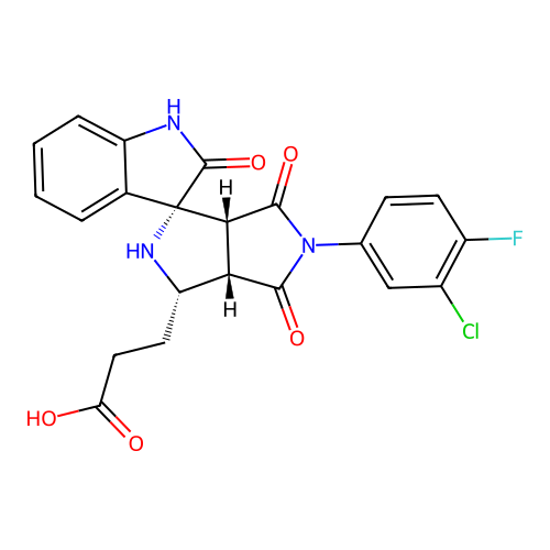 C22H17ClFN3O5 structure