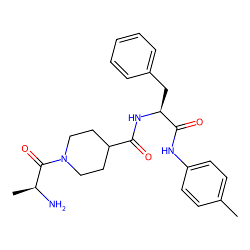 1-((S)-2-aminopropanoyl)-N-((S)-1-oxo-3-phenyl-1-(p-tolylamino)propan-2-yl)piperidine-4-carboxamide structure