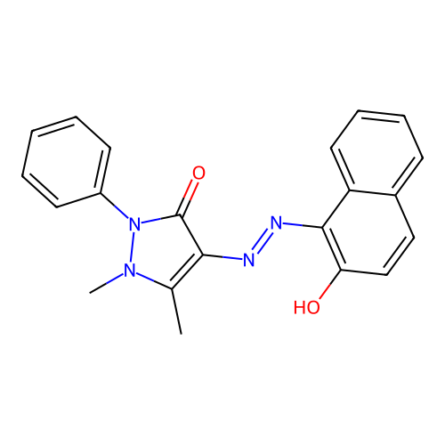 Antipyrylazo-beta-naphthol structure