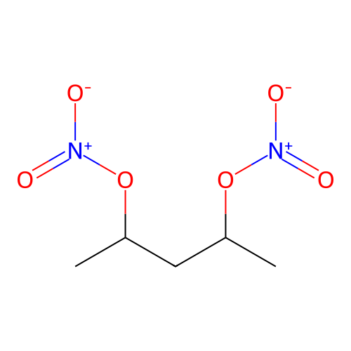 2,4-Dinitrooxy-pentane structure