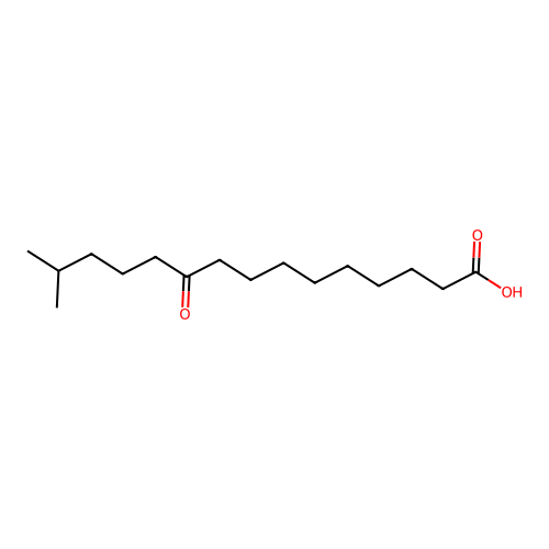 10-Oxo-14-methyl-pentadecanoic acid structure