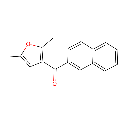 (2,5-Dimethyl-3-furyl)(2-naphthyl)methanone structure
